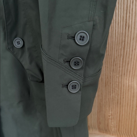 MEC Dark Green Hooded Trench Coat - Picture 4 of 8